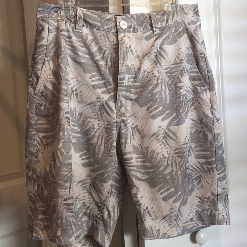 Champs sports grey and white shorts / swim shorts